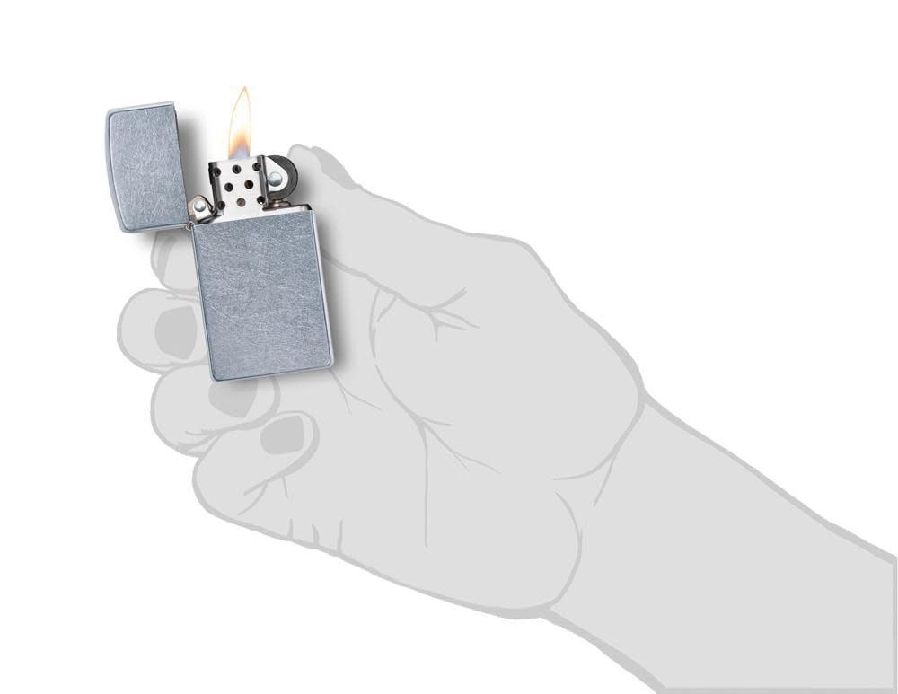 Zippo Slim® Street Chrome™ Windproof Lighter