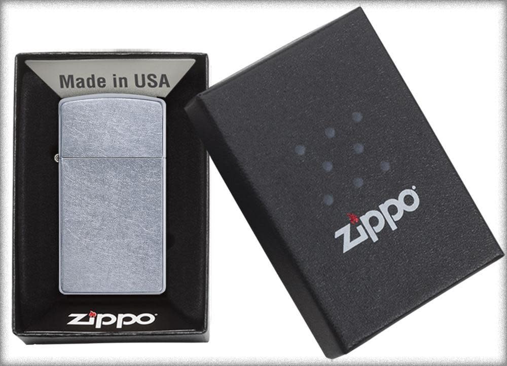 Zippo Slim® Street Chrome™ Windproof Lighter