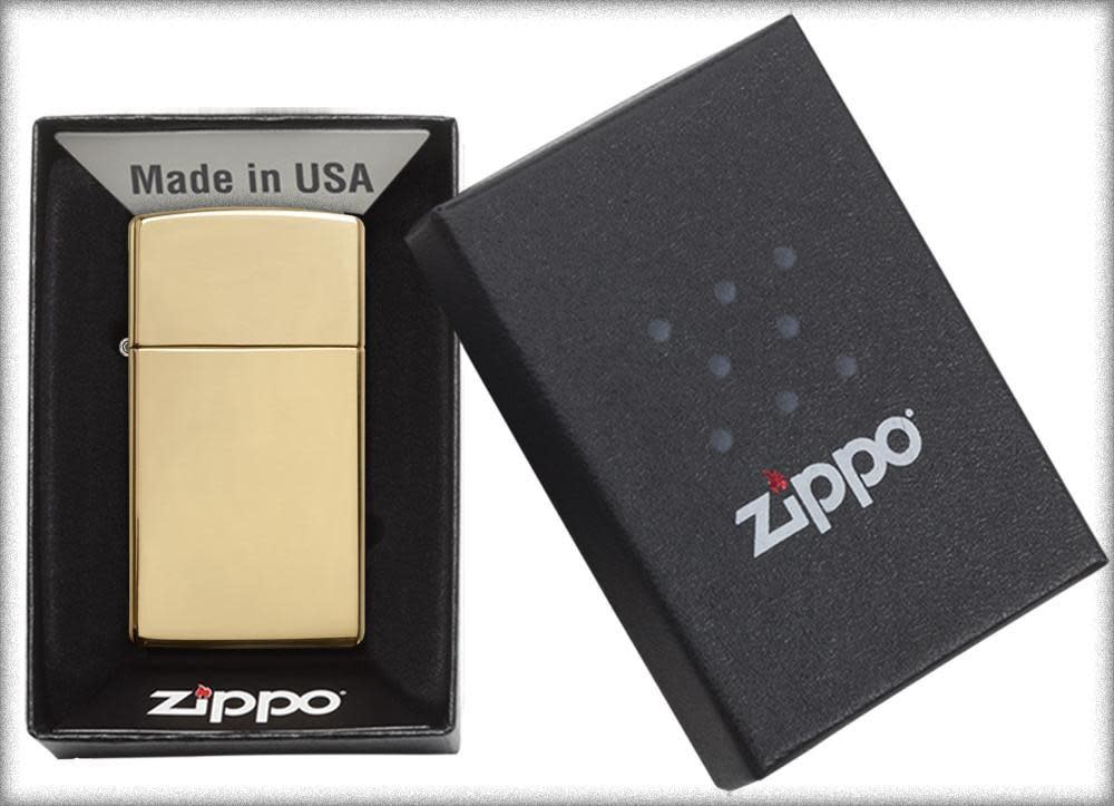 Zippo Slim® High Polish Brass Windproof Lighter