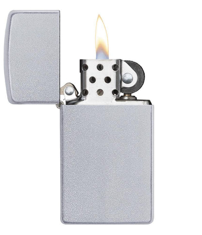 Zippo Slim® Satin Chrome Lighter