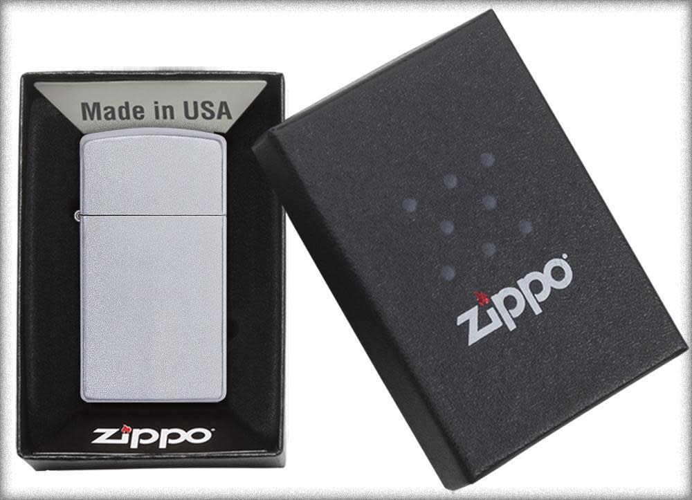 Zippo Slim® Satin Chrome Lighter