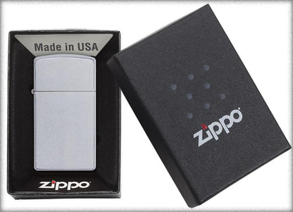 Zippo Slim® Satin Chrome Lighter