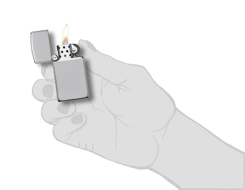 Zippo Slim® High Polish Chrome Windproof Lighter