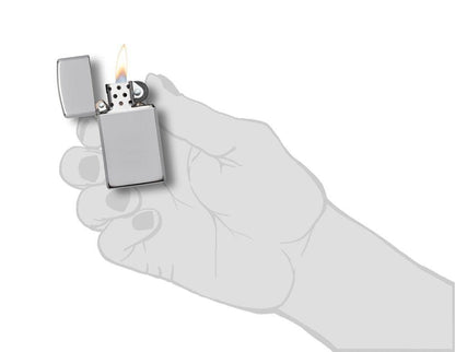 Zippo Slim® High Polish Chrome Windproof Lighter