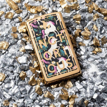 Zippo Notorious Unicorn Slim Windproof Lighter