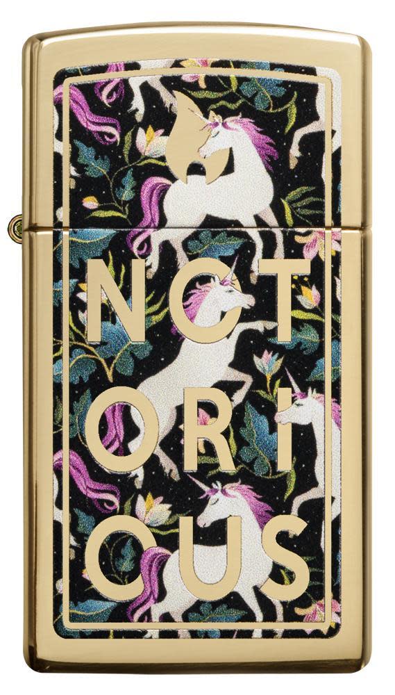 Zippo Notorious Unicorn Slim Windproof Lighter