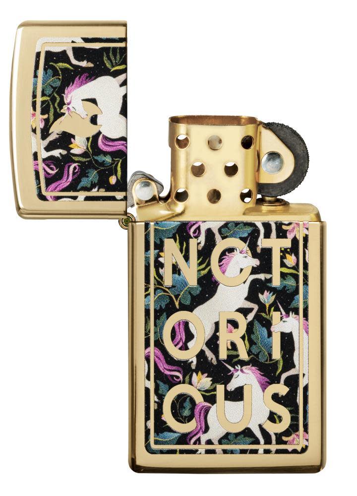 Zippo Notorious Unicorn Slim Windproof Lighter