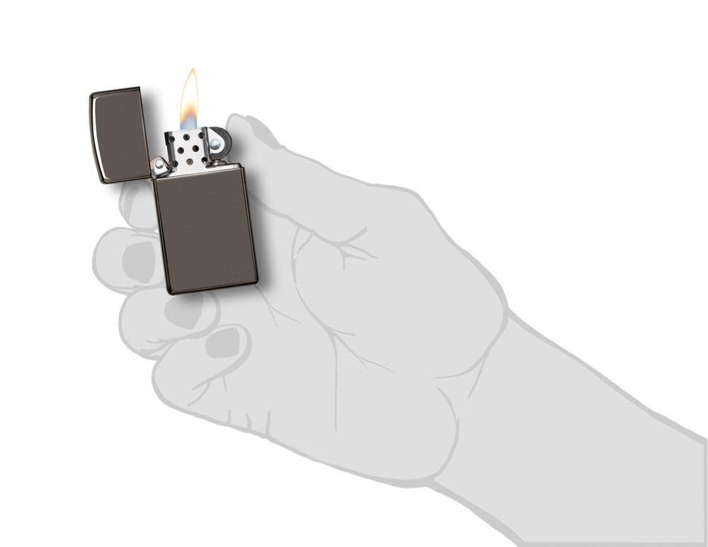 Zippo Slim® Black Ice® Windproof Lighter