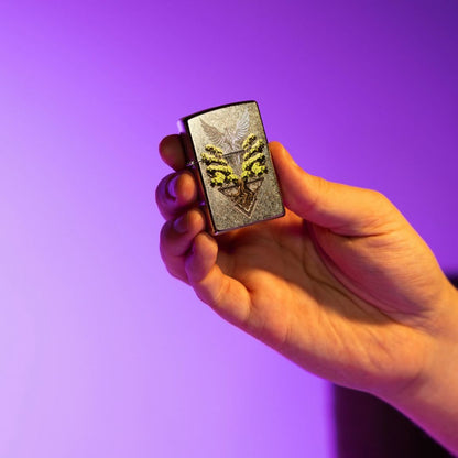 Zippo Phoenix Tree Design Street Chrome Windproof Lighter