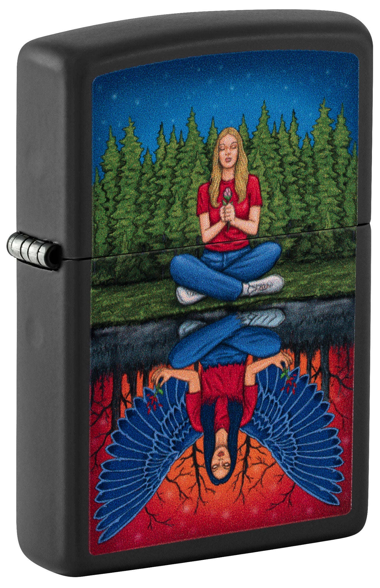 Zippo Dual State Design Black Matte Windproof Lighter