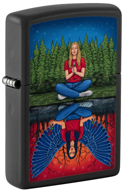 Zippo Dual State Design Black Matte Windproof Lighter