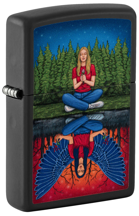 Zippo Dual State Design Black Matte Windproof Lighter