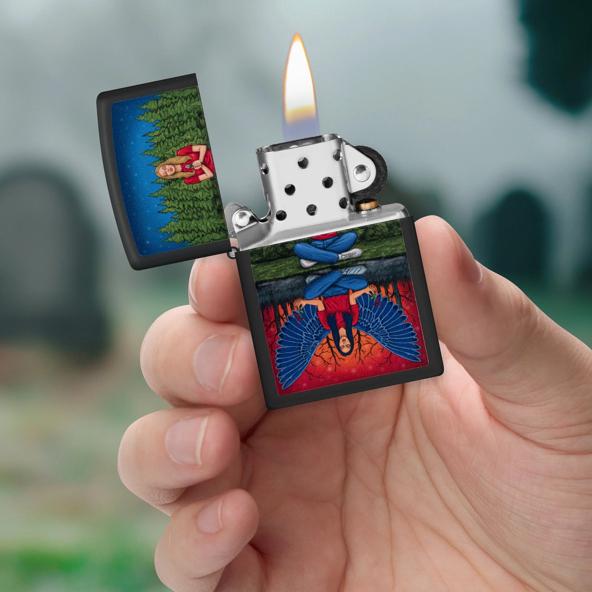 Zippo Dual State Design Black Matte Windproof Lighter