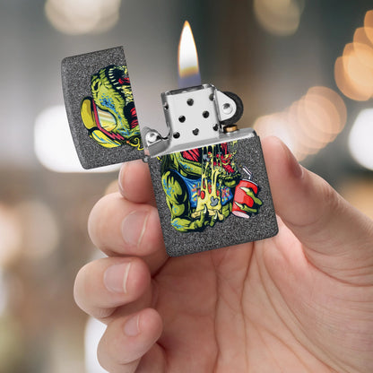 Zippo Cheese Rex Design Iron Stone Windproof Lighter
