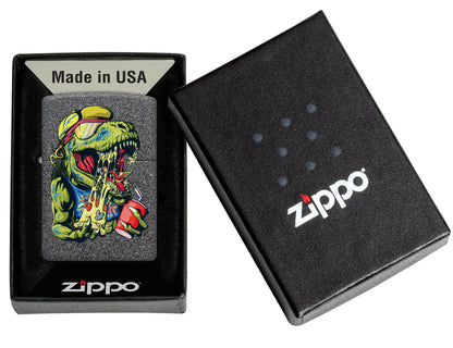 Zippo Cheese Rex Design Iron Stone Windproof Lighter