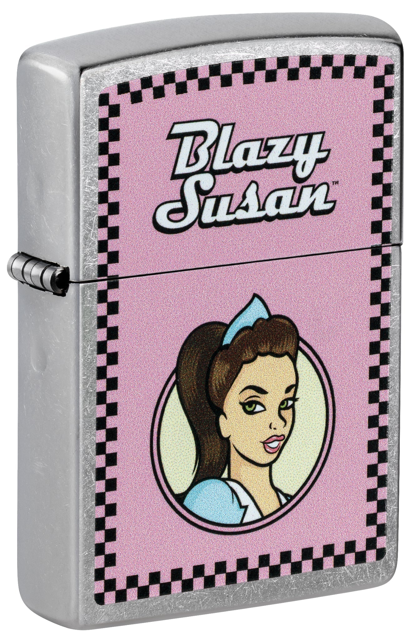 Zippo Blazy Susan™ Checker Design Street Chrome Windproof Lighter