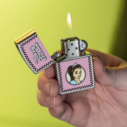 Zippo Blazy Susan™ Checker Design Street Chrome Windproof Lighter