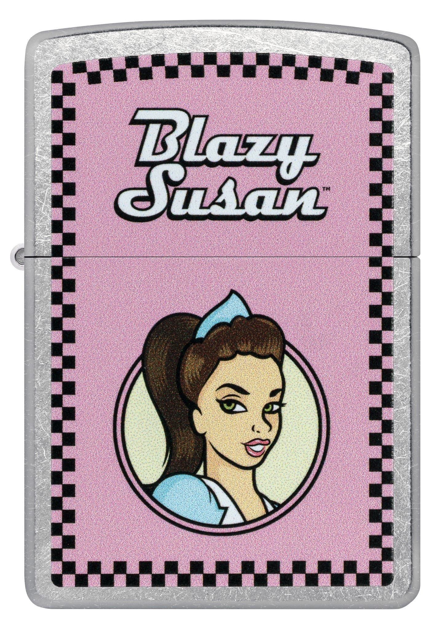 Zippo Blazy Susan™ Checker Design Street Chrome Windproof Lighter