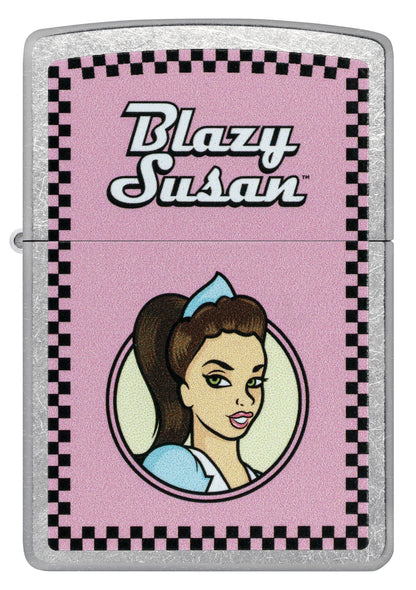 Zippo Blazy Susan™ Checker Design Street Chrome Windproof Lighter