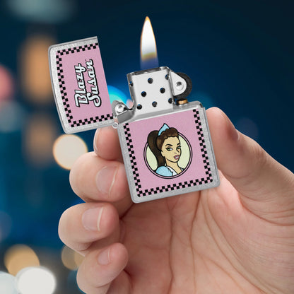 Zippo Blazy Susan™ Checker Design Street Chrome Windproof Lighter
