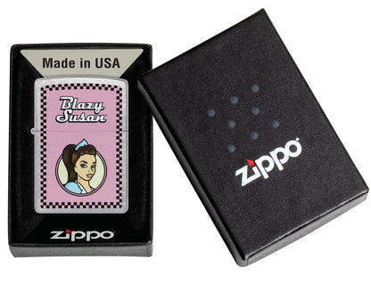 Zippo Blazy Susan™ Checker Design Street Chrome Windproof Lighter