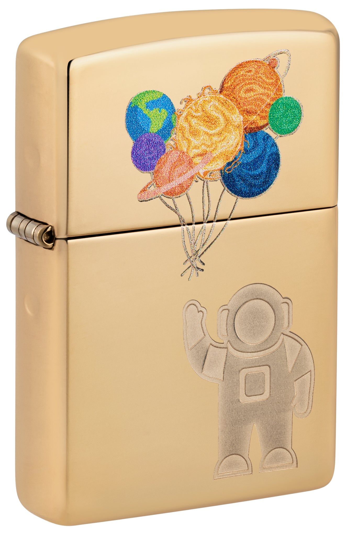 Zippo Liftoff Design High Polish Brass Windproof Lighter