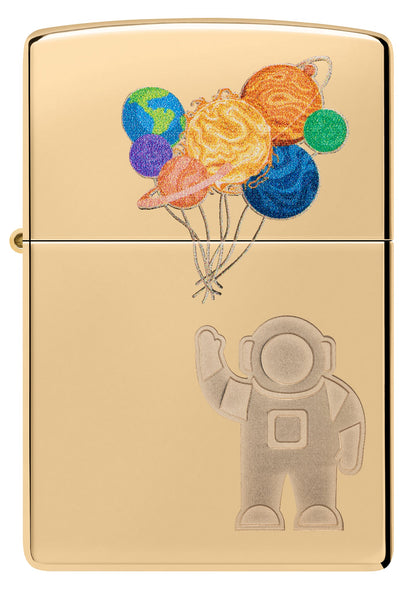 Zippo Liftoff Design High Polish Brass Windproof Lighter