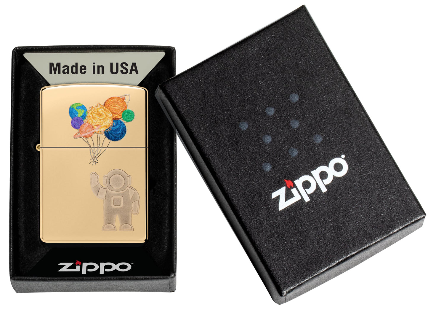 Zippo Liftoff Design High Polish Brass Windproof Lighter