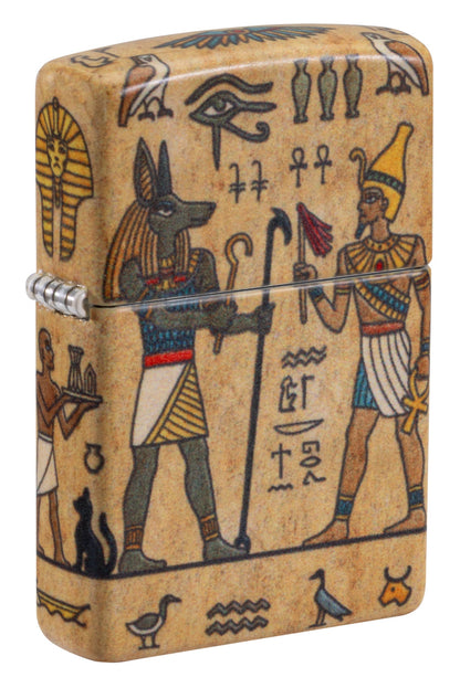 Zippo Ancient Glyphs Design White 540 Matte Windproof Lighter