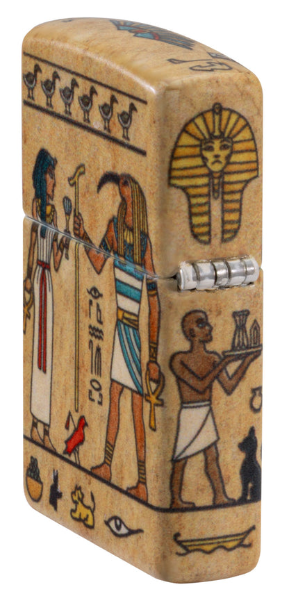 Zippo Ancient Glyphs Design White 540 Matte Windproof Lighter