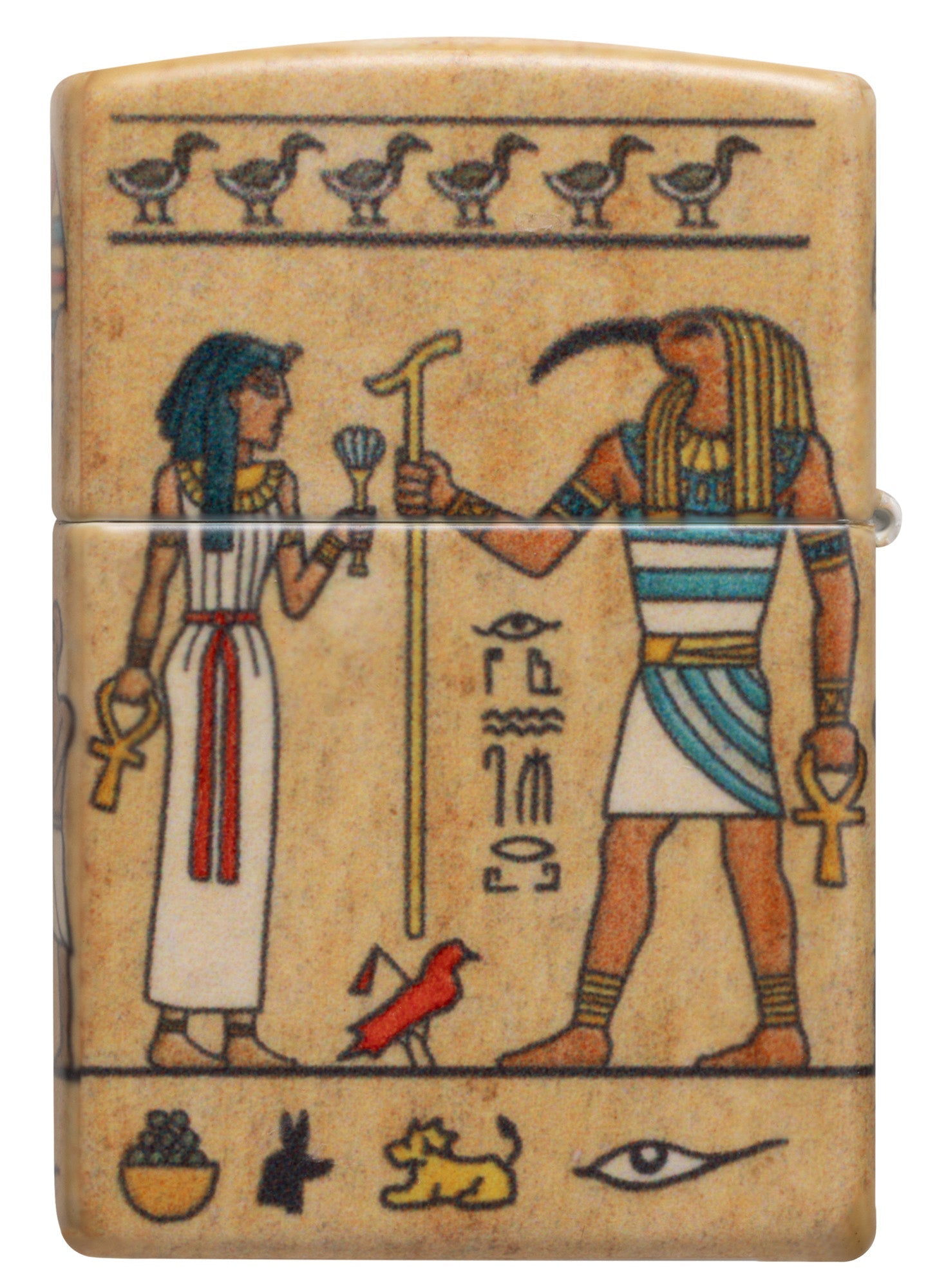 Zippo Ancient Glyphs Design White 540 Matte Windproof Lighter