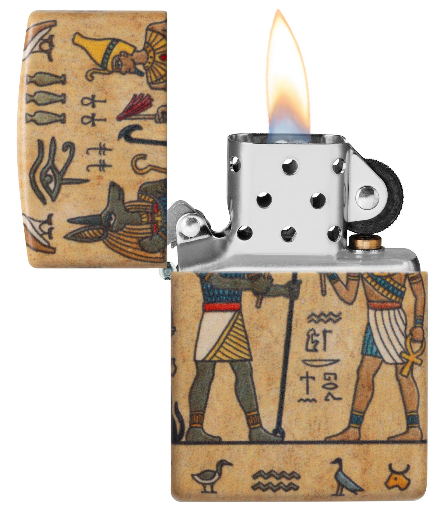 Zippo Ancient Glyphs Design White 540 Matte Windproof Lighter