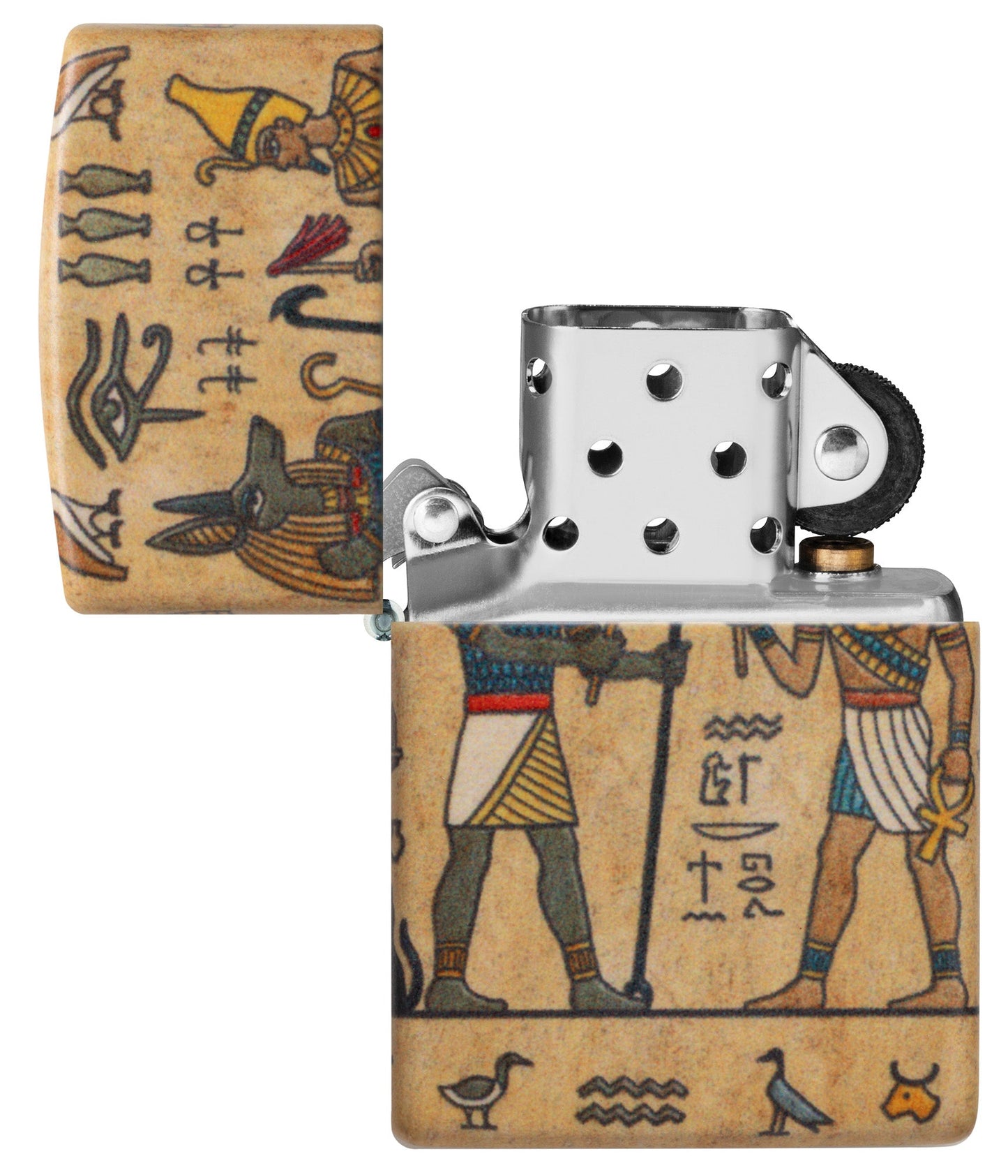 Zippo Ancient Glyphs Design White 540 Matte Windproof Lighter