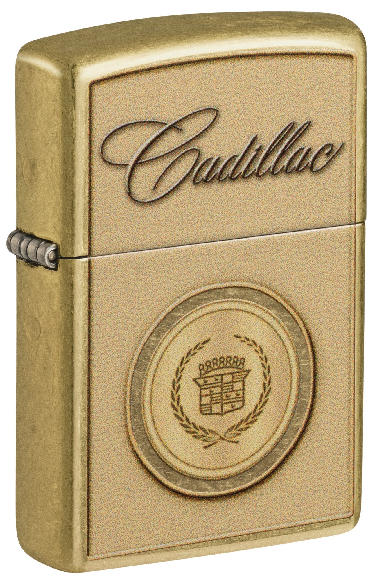Zippo Cadillac Crest Design Street Brass Windproof Lighter