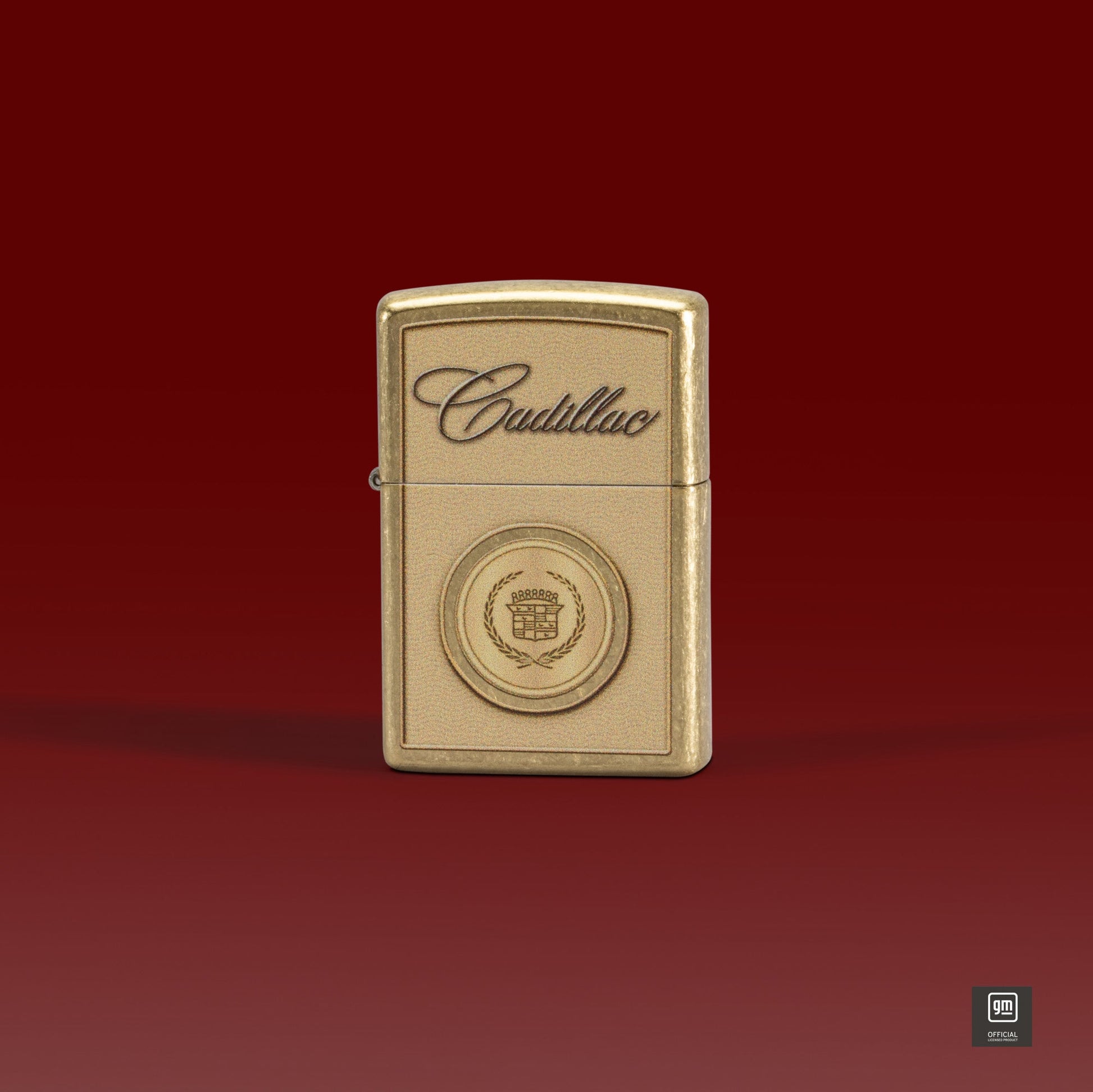 Zippo Cadillac Crest Design Street Brass Windproof Lighter