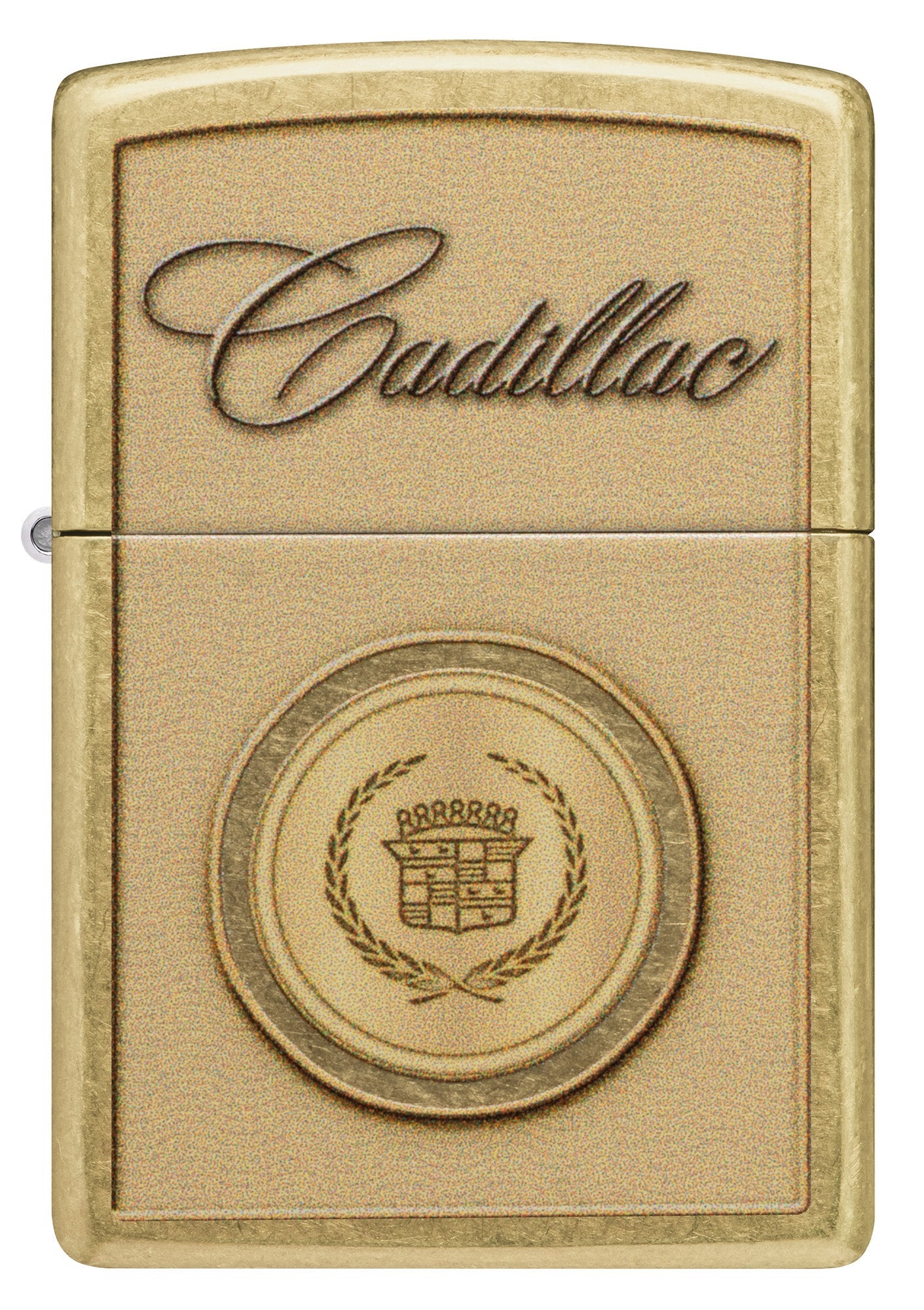Zippo Cadillac Crest Design Street Brass Windproof Lighter