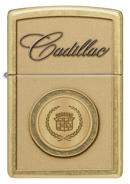 Zippo Cadillac Crest Design Street Brass Windproof Lighter