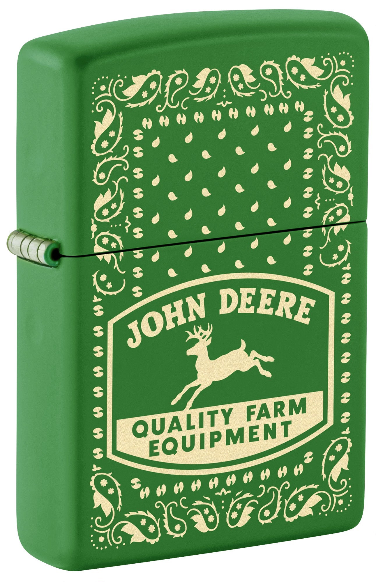 Zippo John Deere Paisley Design Moss Green Windproof Lighter