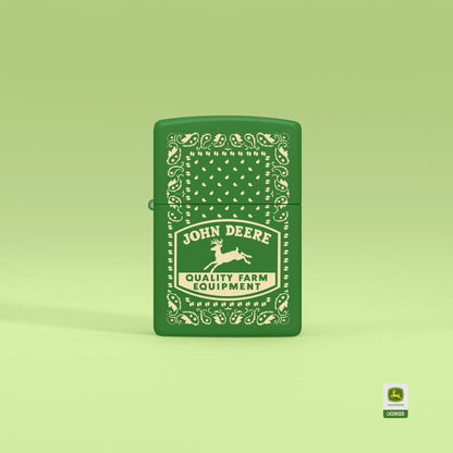 Zippo John Deere Paisley Design Moss Green Windproof Lighter