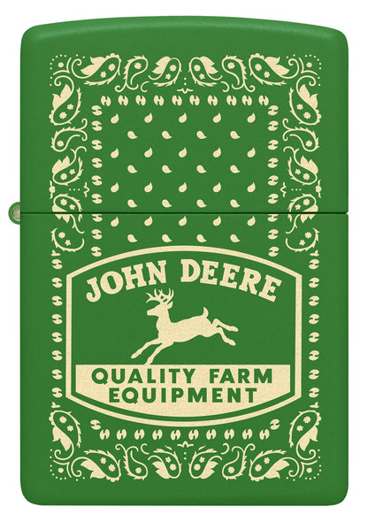 Zippo John Deere Paisley Design Moss Green Windproof Lighter