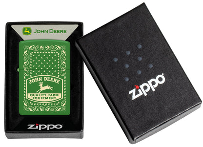 Zippo John Deere Paisley Design Moss Green Windproof Lighter