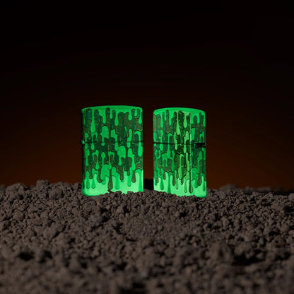 Zippo Glowing Slime Design Glow in the Dark Windproof Lighter