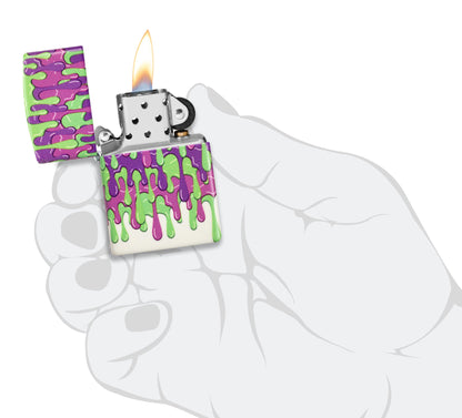 Zippo Glowing Slime Design Glow in the Dark Windproof Lighter