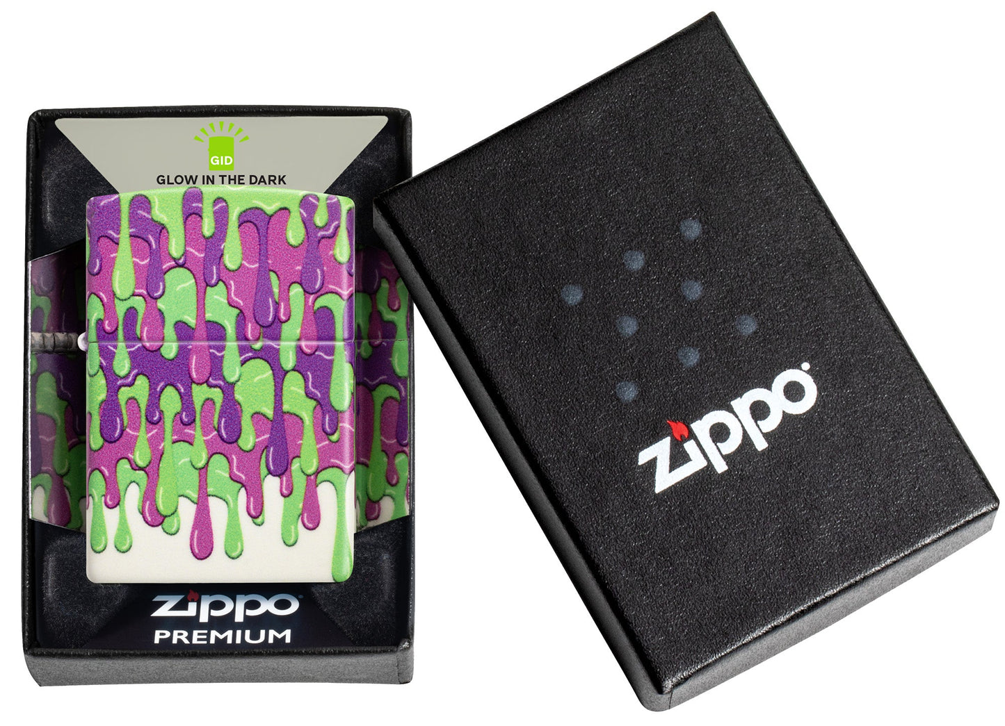 Zippo Glowing Slime Design Glow in the Dark Windproof Lighter