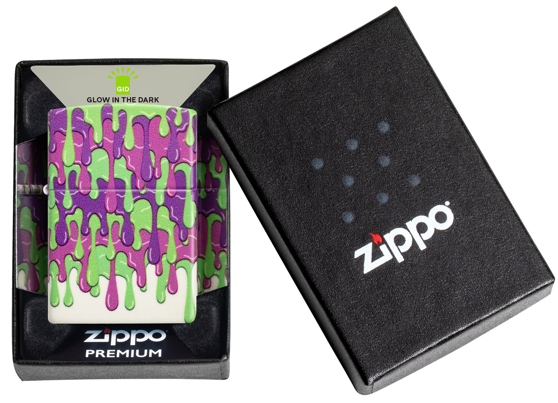 Zippo Glowing Slime Design Glow in the Dark Windproof Lighter