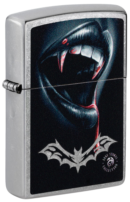 Zippo Anne Stokes Bite Design Street Chrome Windproof Lighter