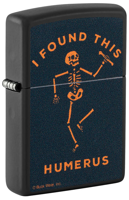 Zippo Buck Wear™ Humerus Design Black Matte Windproof Lighter