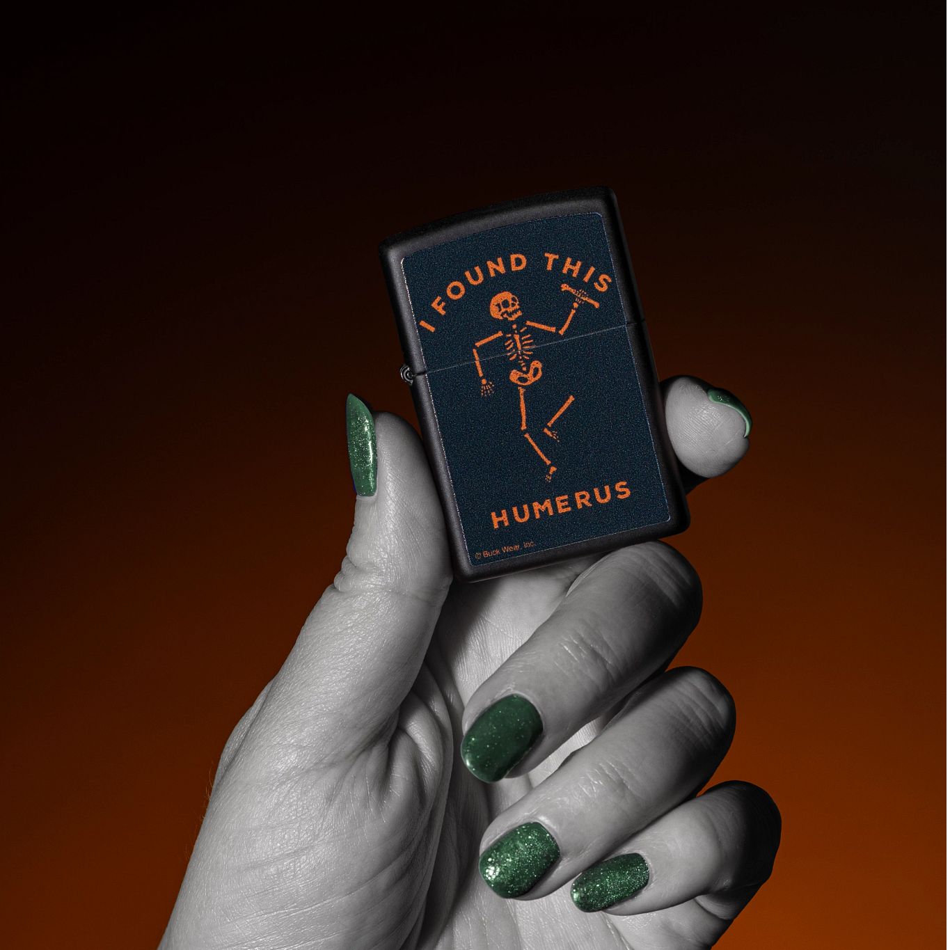 Zippo Buck Wear™ Humerus Design Black Matte Windproof Lighter