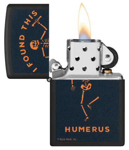 Zippo Buck Wear™ Humerus Design Black Matte Windproof Lighter