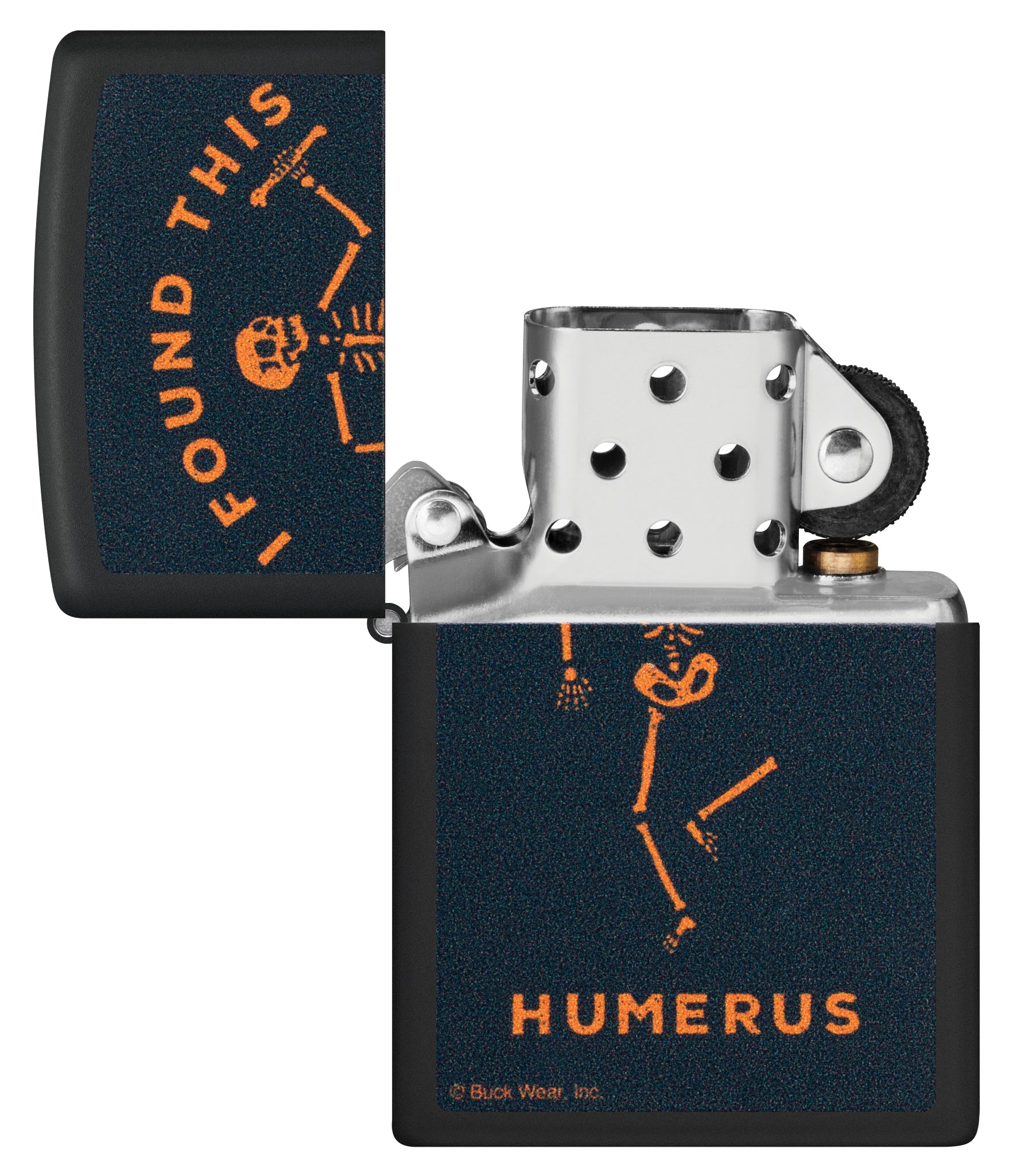 Zippo Buck Wear™ Humerus Design Black Matte Windproof Lighter